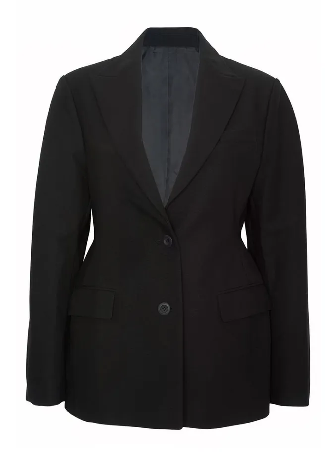 The Frankie Shop Colette Hourglass Blazer 8211 Black Shop Outerwear
