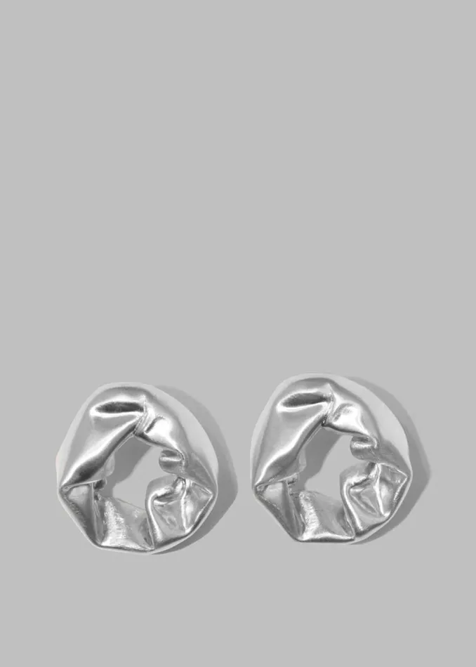 The Frankie Shop Completedworks Scrunch Earrings 8211 Silver Shop Accessories