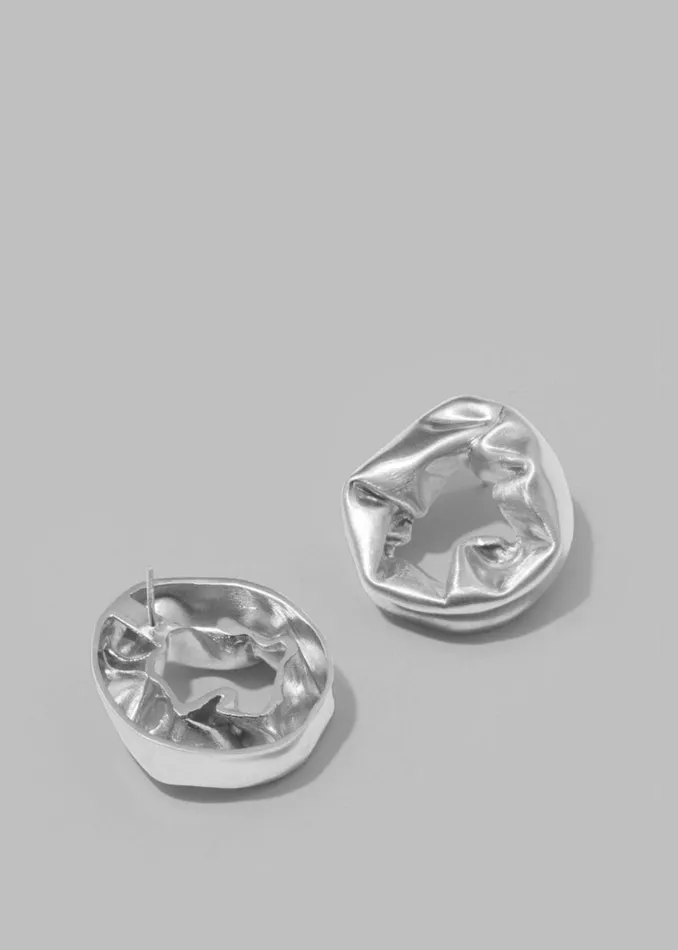 The Frankie Shop Completedworks Scrunch Earrings 8211 Silver Shop Accessories