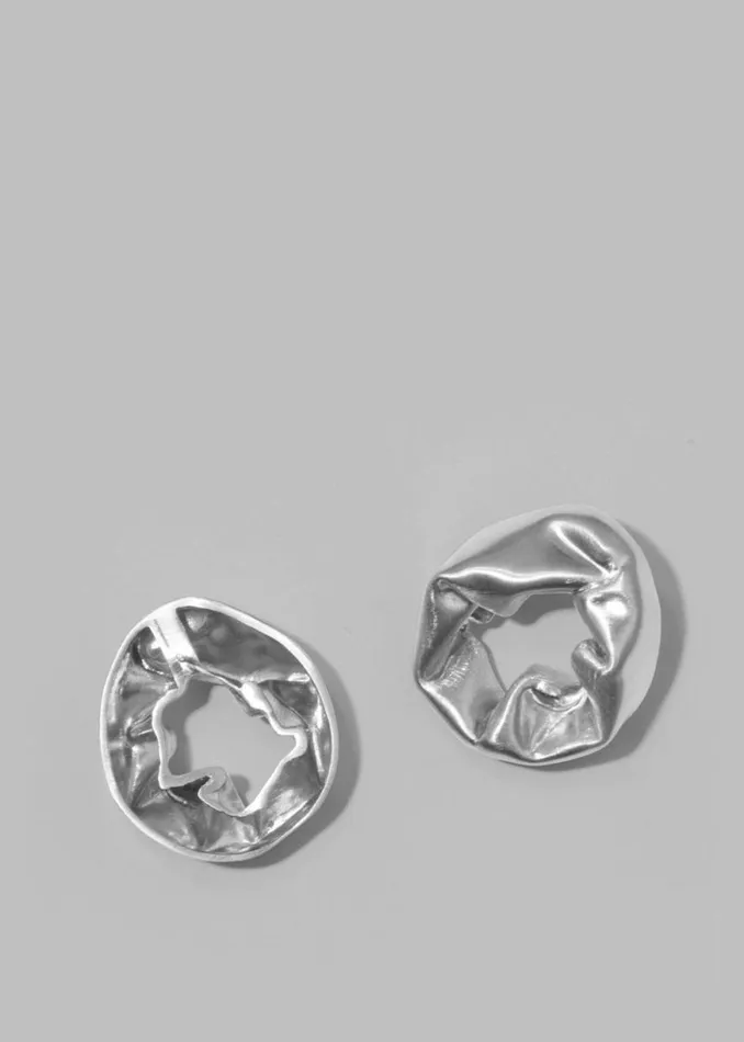The Frankie Shop Completedworks Scrunch Earrings 8211 Silver Shop Accessories