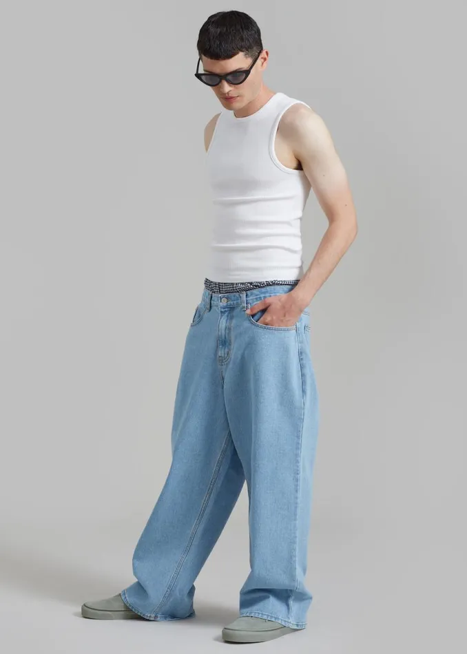 The Frankie Shop Connor Jeans 8211 Worn Wash Shop Clothing