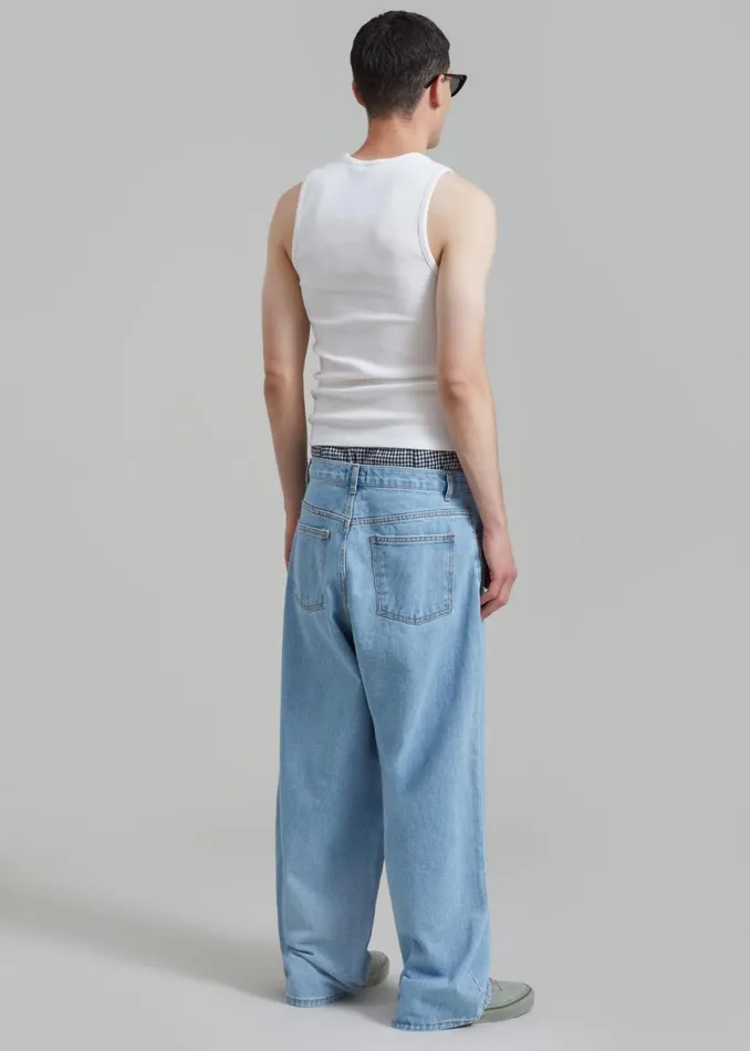 The Frankie Shop Connor Jeans 8211 Worn Wash Shop Clothing