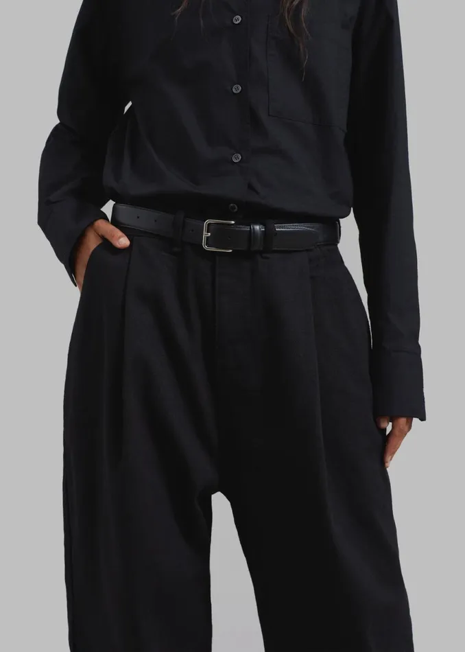 The Frankie Shop Drew Denim Pants 8211 Black Shop Clothing