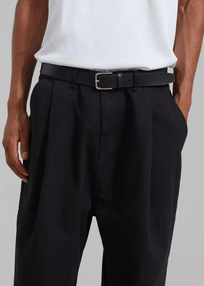 The Frankie Shop Drew Denim Pants 8211 Black Shop Clothing