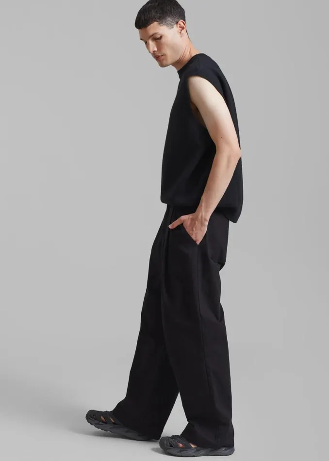 The Frankie Shop Drew Denim Pants 8211 Black Shop Clothing