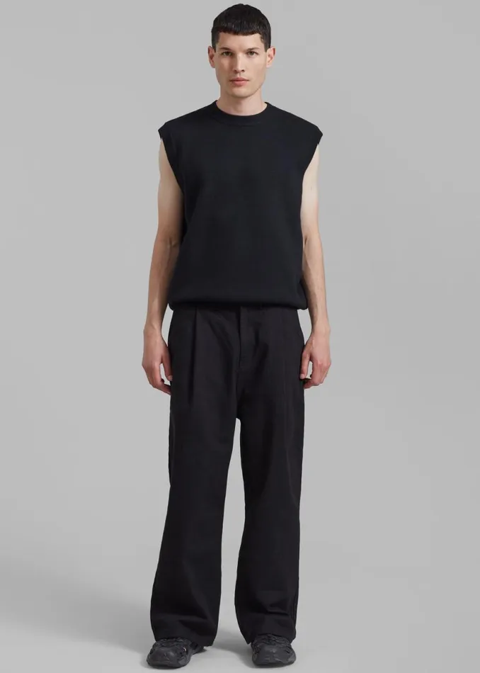 The Frankie Shop Drew Denim Pants 8211 Black Shop Clothing