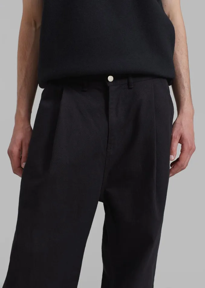 The Frankie Shop Drew Denim Pants 8211 Black Shop Clothing