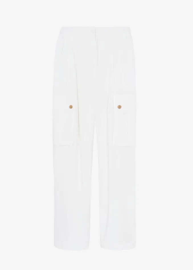 The Frankie Shop Emily Cargo Pants 8211 White Shop Clothing