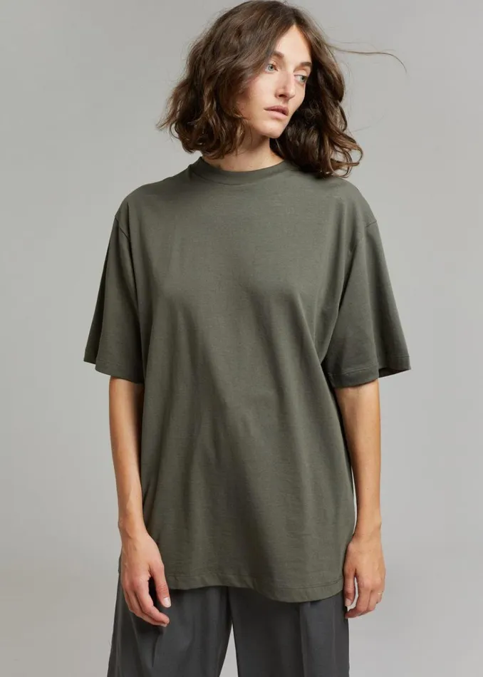 The Frankie Shop Evora Tee 8211 Olive Shop Clothing