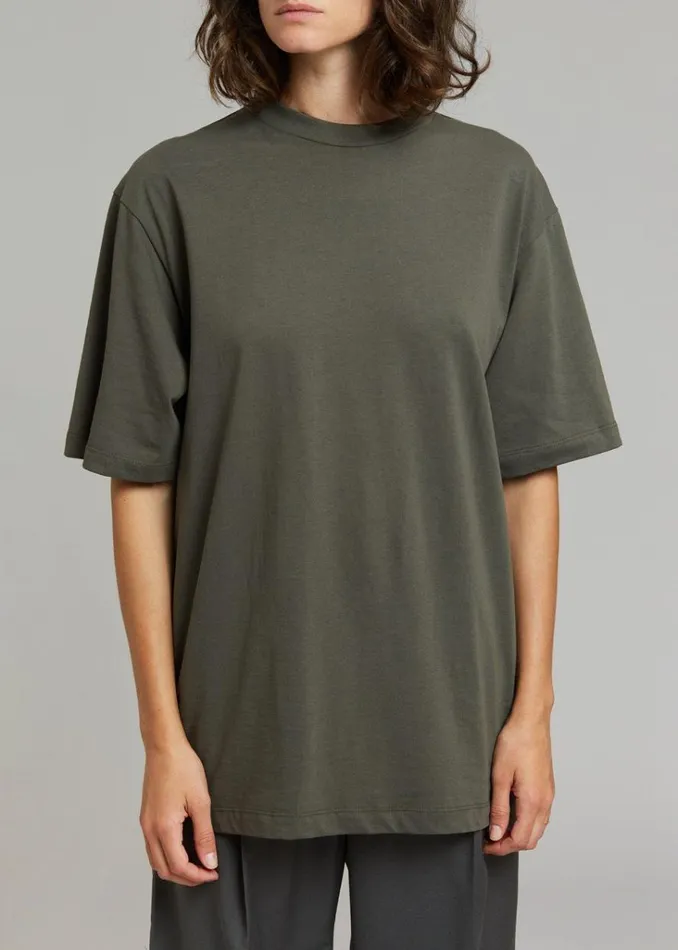 The Frankie Shop Evora Tee 8211 Olive Shop Clothing