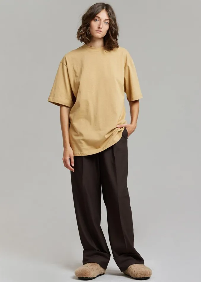 The Frankie Shop Evora Tee 8211 Sahara Shop Clothing