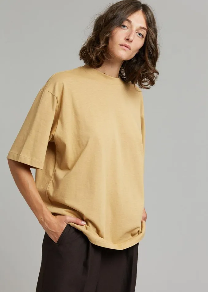 The Frankie Shop Evora Tee 8211 Sahara Shop Clothing