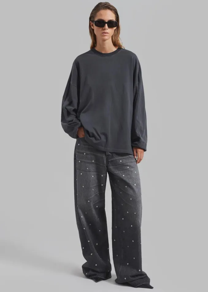 The Frankie Shop Haikure Bethany Pants 8211 Vintage Black Shop Clothing