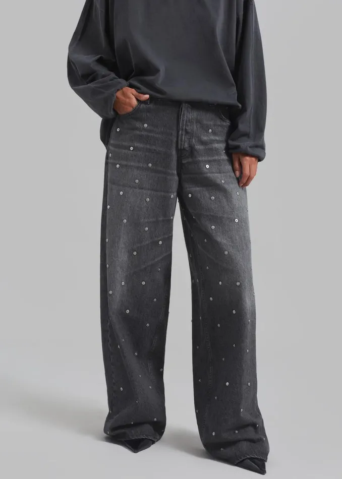 The Frankie Shop Haikure Bethany Pants 8211 Vintage Black Shop Clothing