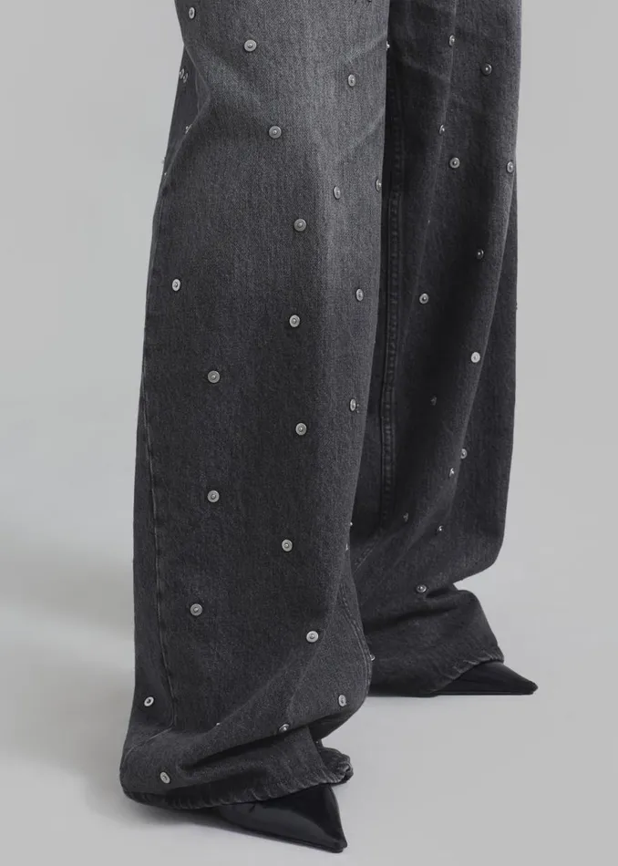 The Frankie Shop Haikure Bethany Pants 8211 Vintage Black Shop Clothing