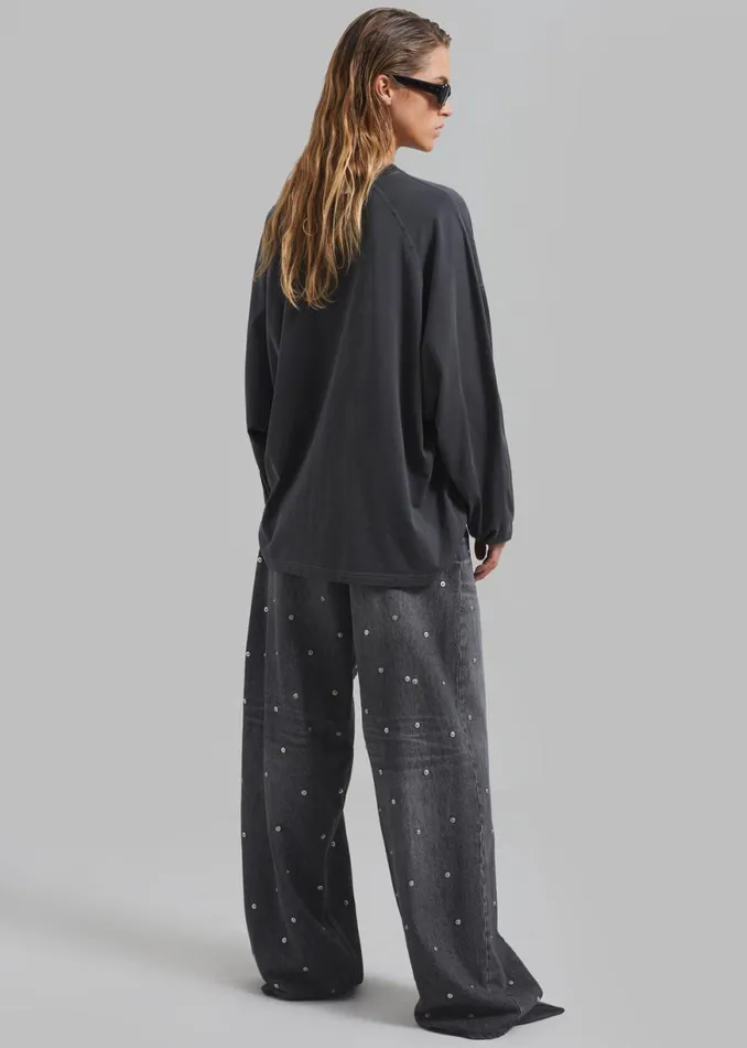 The Frankie Shop Haikure Bethany Pants 8211 Vintage Black Shop Clothing