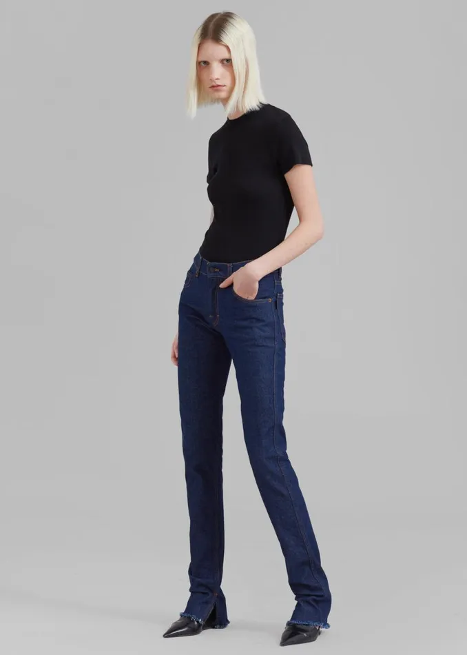 The Frankie Shop Haikure Sherry Pants 8211 Blue Rinse Shop Denim