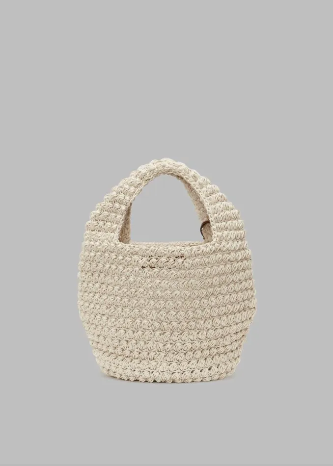 The Frankie Shop JW Anderson Large Popcorn Basket 8211 Natural Shop Accessories