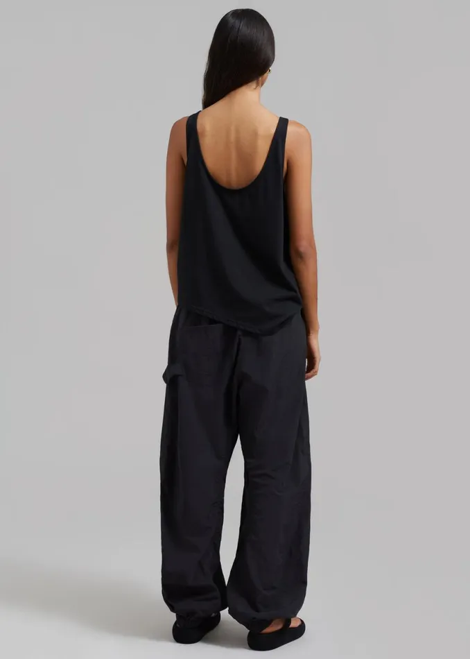 The Frankie Shop JW Anderson Twisted Joggers 8211 Black Shop Clothing