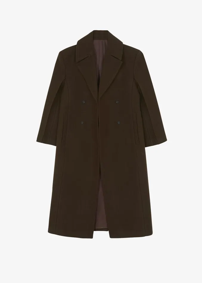 The Frankie Shop Karli Double Breasted Coat 8211 Brown Shop Outerwear