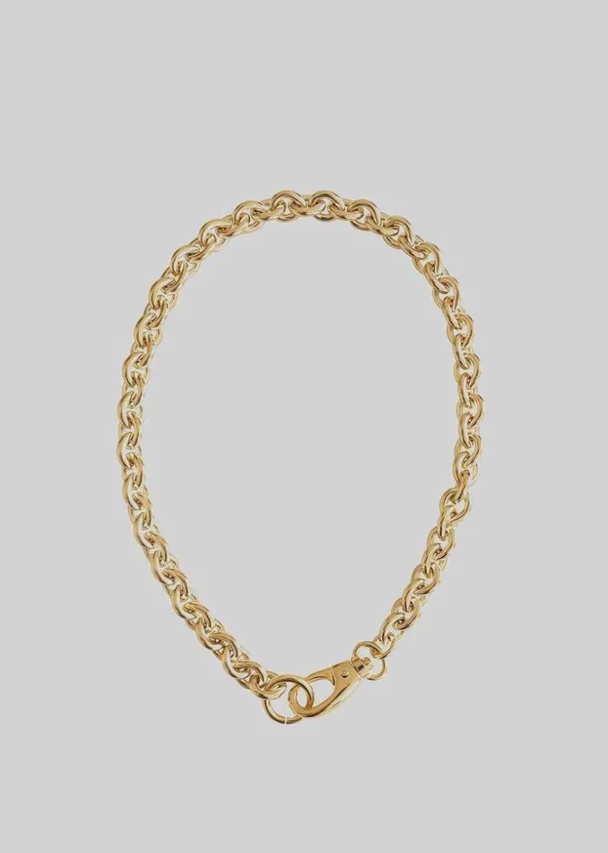 The Frankie Shop Laura Lombardi Cable Chain Necklace 8211 Gold Shop Accessories