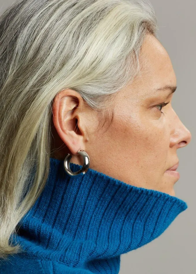 The Frankie Shop Laura Lombardi Cusp Hoops 8211 Silver Shop Accessories