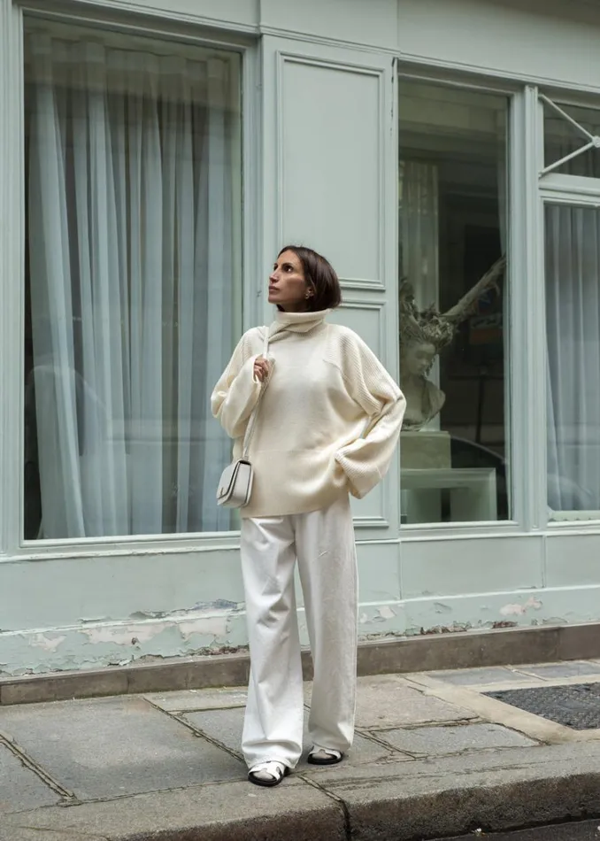 The Frankie Shop Loulou Studio Attu Wide Leg Denim 8211 Ivory Shop Denim
