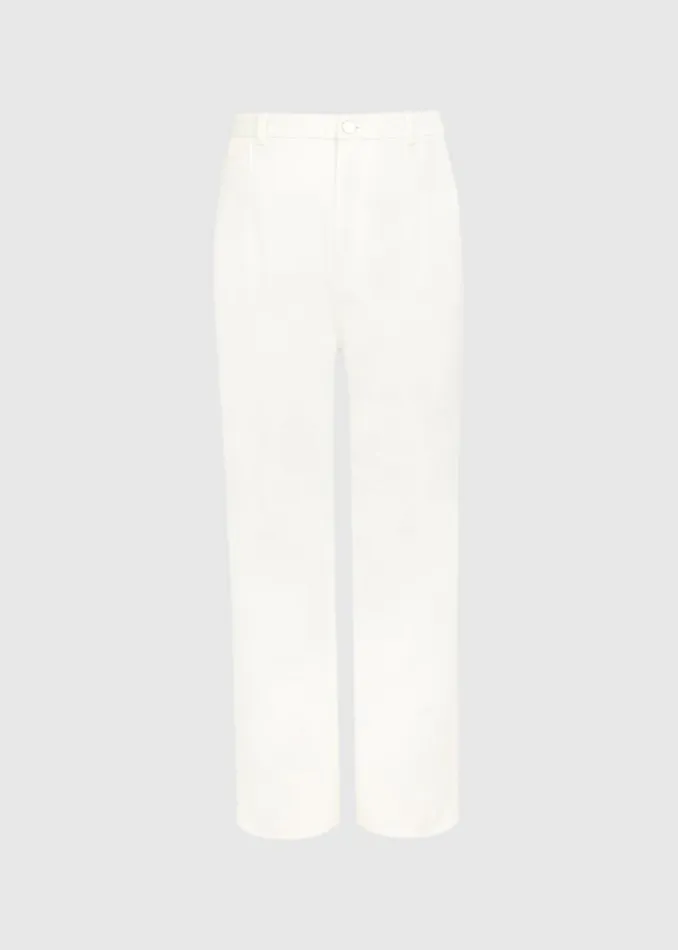 The Frankie Shop Loulou Studio Attu Wide Leg Denim 8211 Ivory Shop Denim