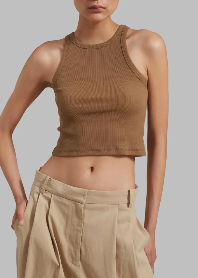 The Frankie Shop Maisy Tank Top 8211 Brown Shop Tops