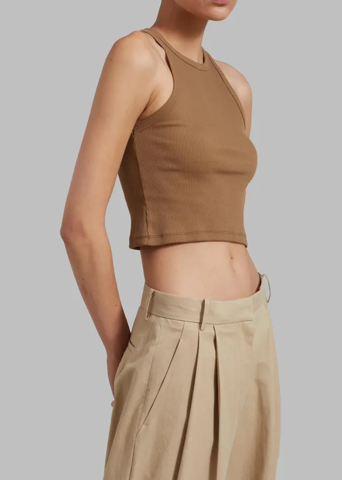 The Frankie Shop Maisy Tank Top 8211 Brown Shop Tops
