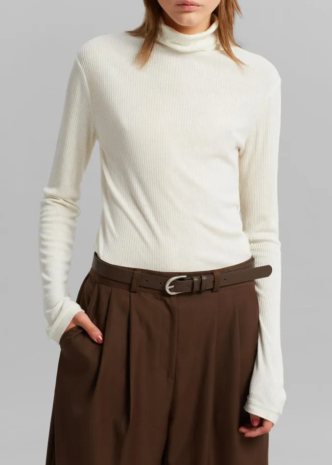 The Frankie Shop Mavo Pleated Pants 8211 Brown Shop Bottoms