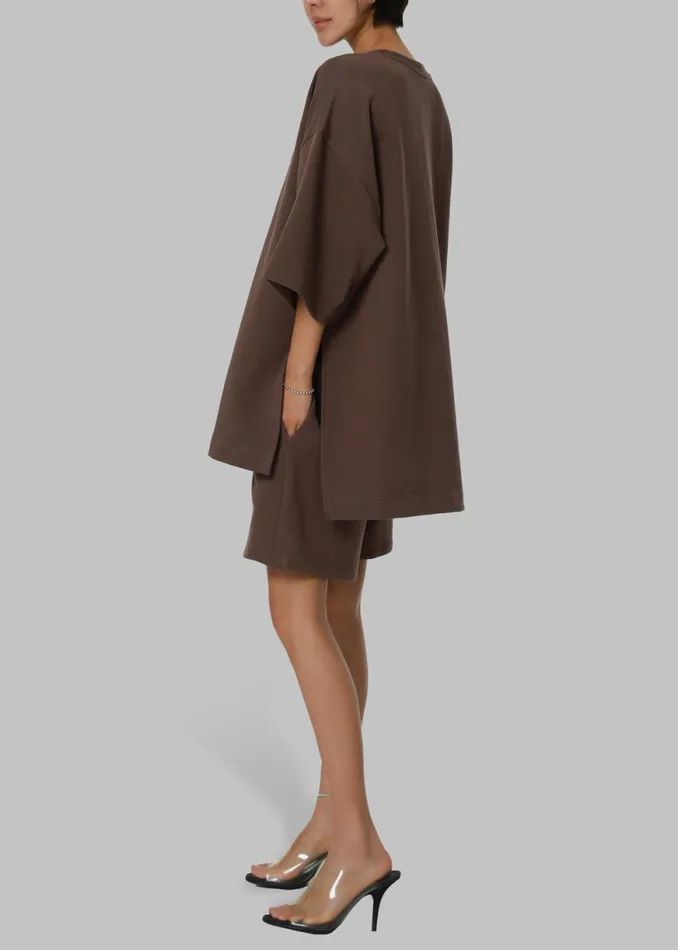 The Frankie Shop Memphis Fleece Set 8211 Brown Shop Bottoms