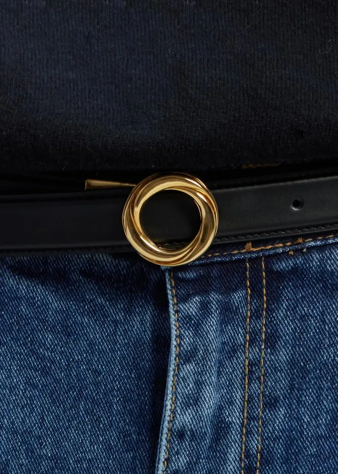 The Frankie Shop Monika Belt 8211 Black Shop Accessories