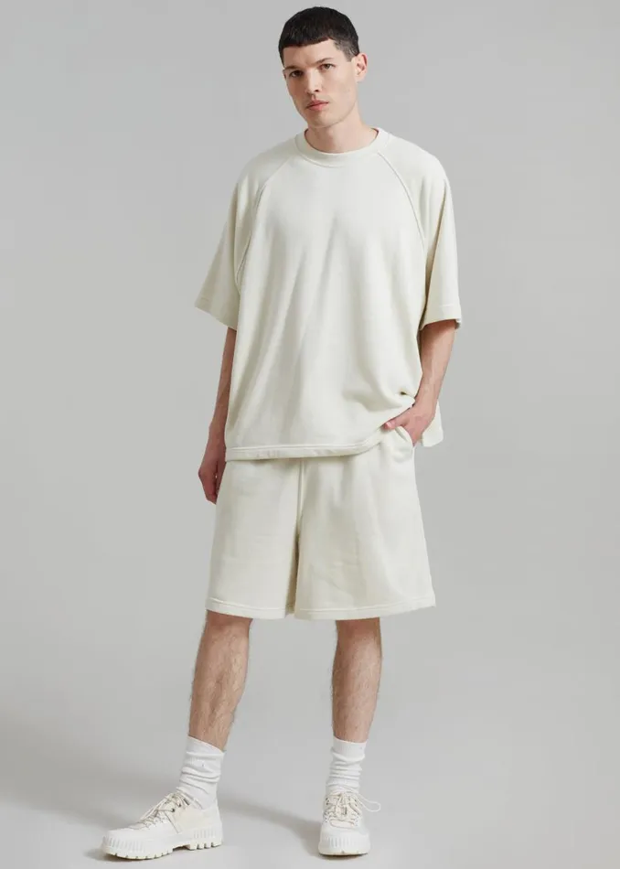 The Frankie Shop Newton Sweat Tee 8211 Beige Shop Clothing