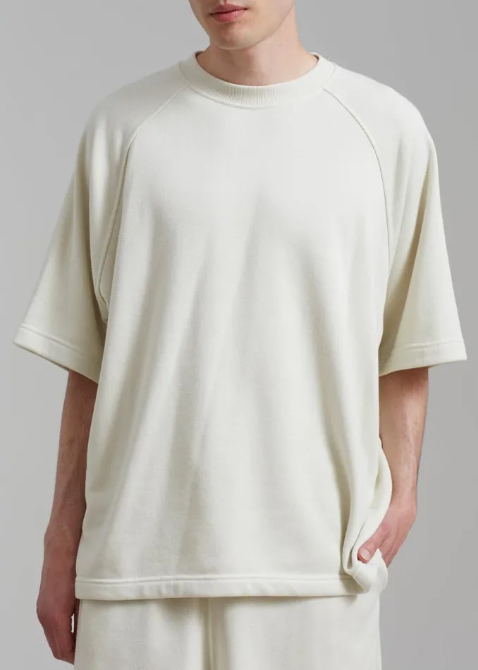 The Frankie Shop Newton Sweat Tee 8211 Beige Shop Clothing