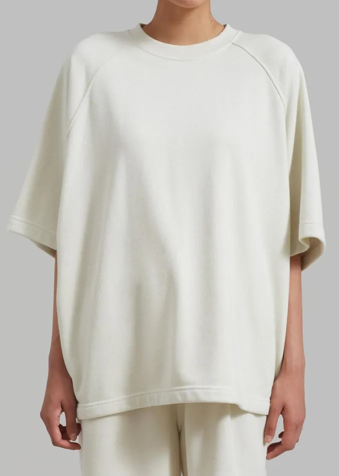 The Frankie Shop Newton Sweat Tee 8211 Beige Shop Clothing