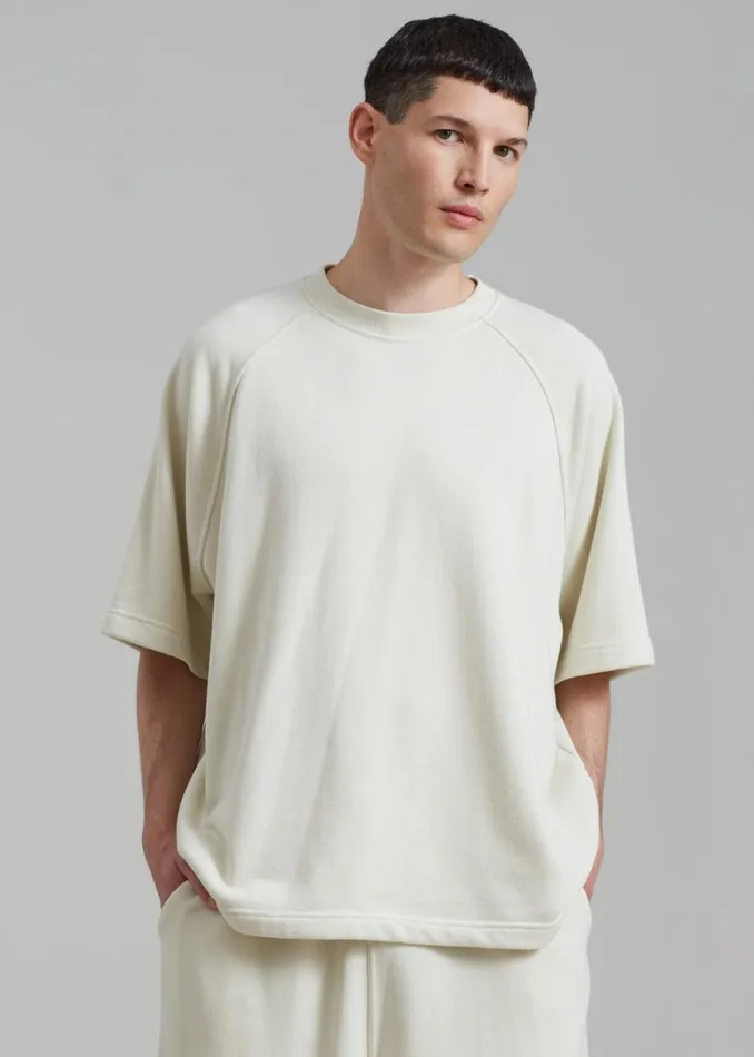 The Frankie Shop Newton Sweat Tee 8211 Beige Shop Clothing