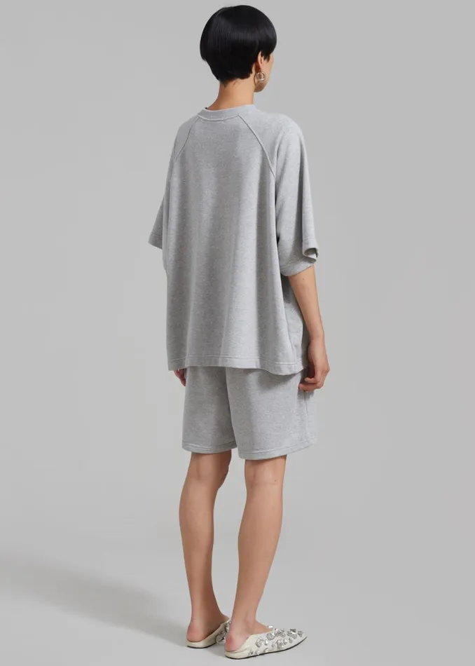 The Frankie Shop Newton Sweat Tee 8211 Grey Shop Clothing