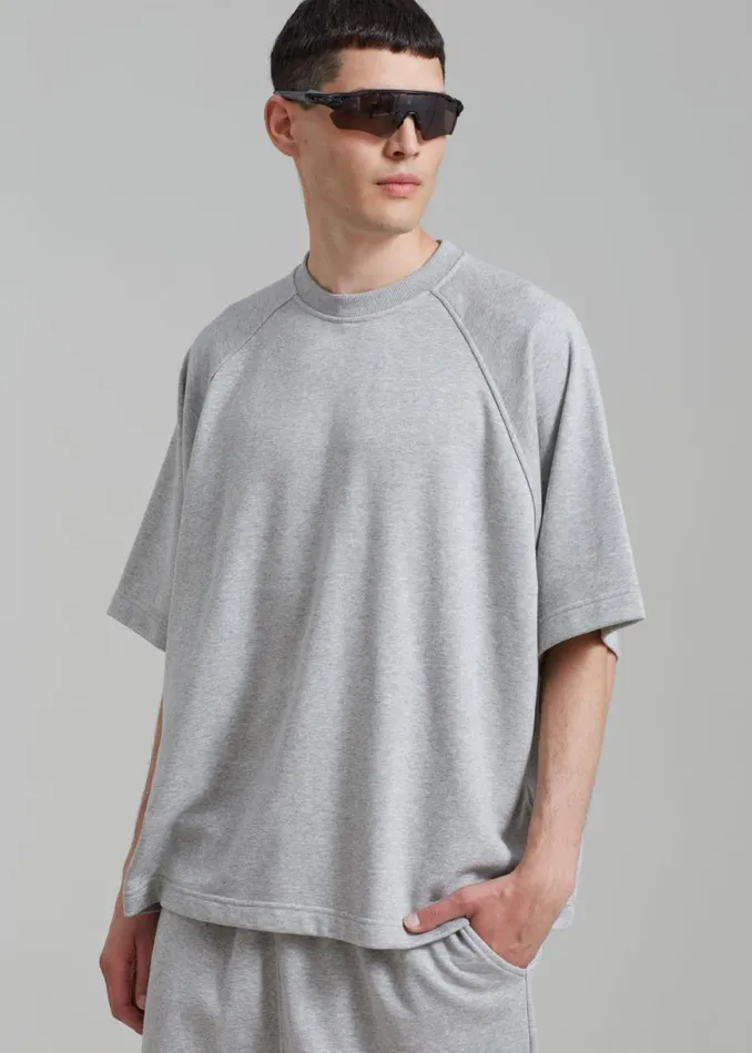 The Frankie Shop Newton Sweat Tee 8211 Grey Shop Clothing