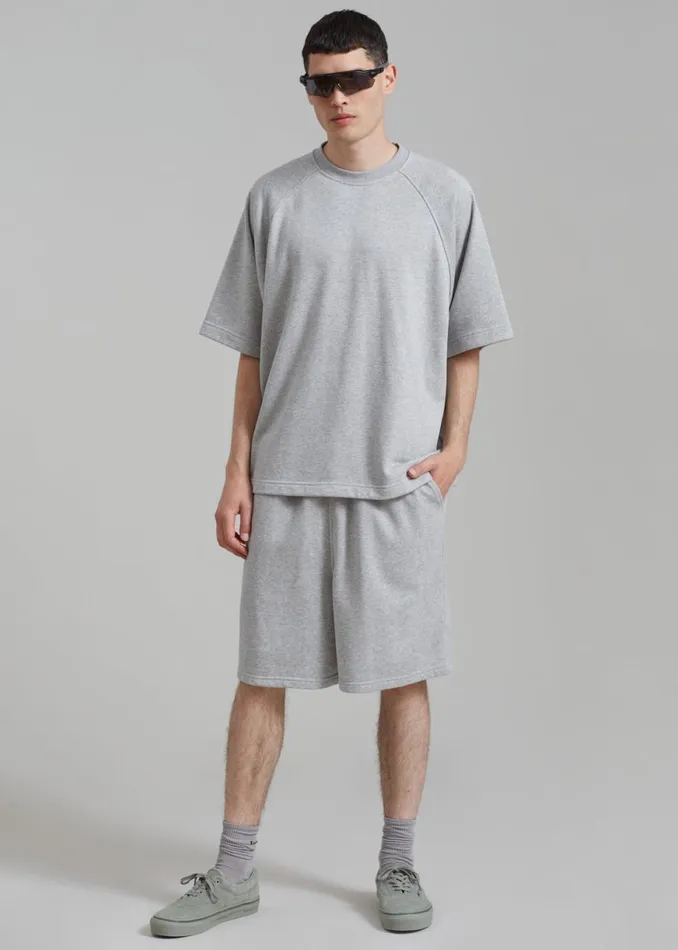 The Frankie Shop Newton Sweat Tee 8211 Grey Shop Clothing