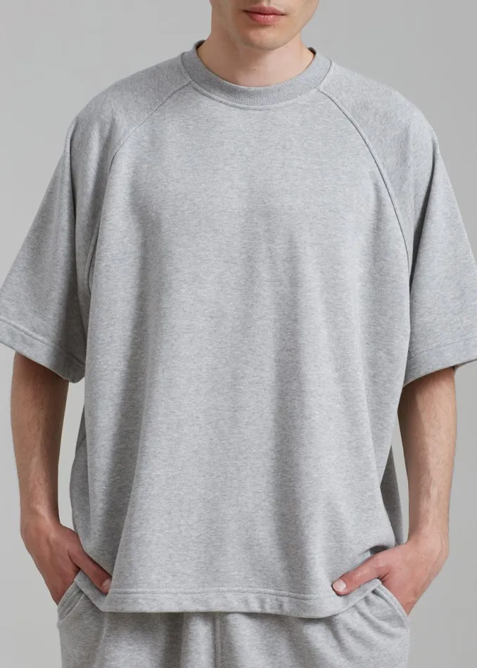 The Frankie Shop Newton Sweat Tee 8211 Grey Shop Clothing