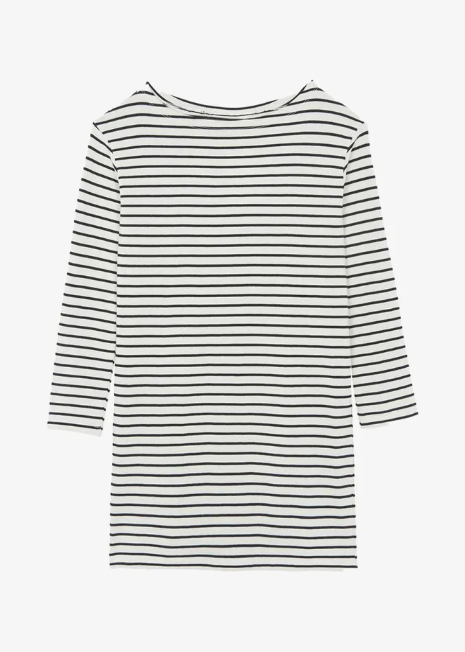 The Frankie Shop Nino Mini Dress 8211 Black Stripe Shop Dresses