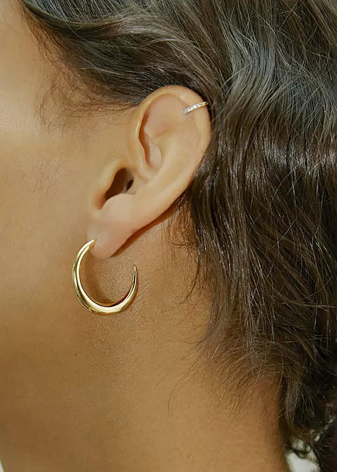 The Frankie Shop Otiumberg Large Graduated Hoops 8211 Gold Shop Accessories