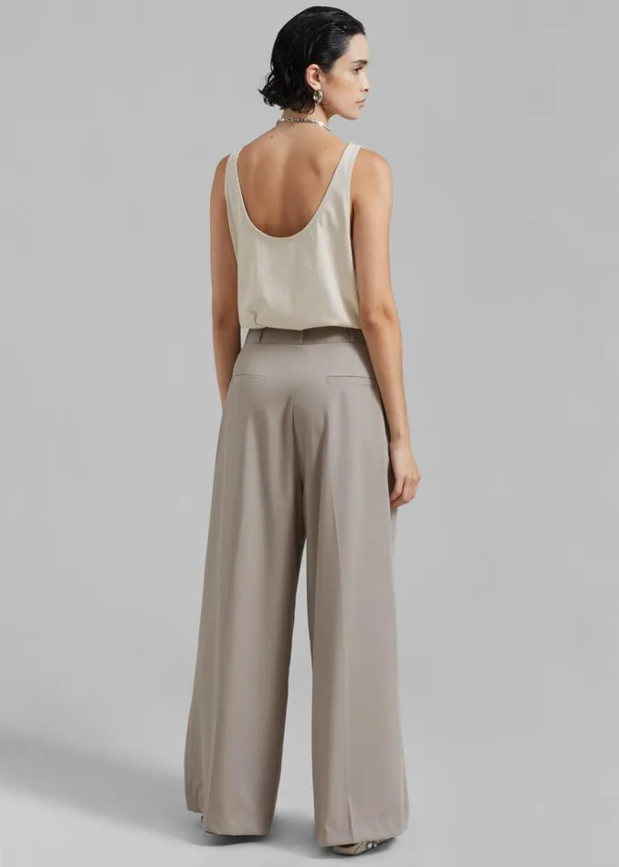 The Frankie Shop Penelope Tank Top 8211 Beige Shop Tops