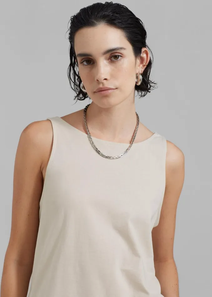 The Frankie Shop Penelope Tank Top 8211 Beige Shop Tops