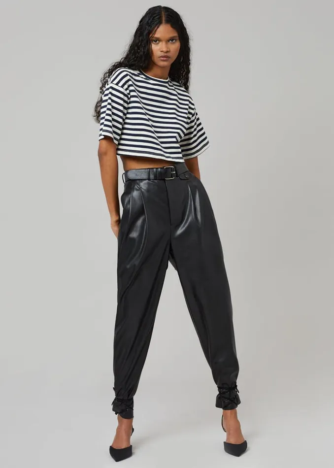 The Frankie Shop Pernille Faux Leather Pants 8211 Black Shop Clothing
