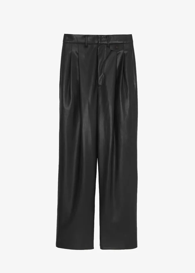 The Frankie Shop Pernille Faux Leather Pants 8211 Black Shop Clothing