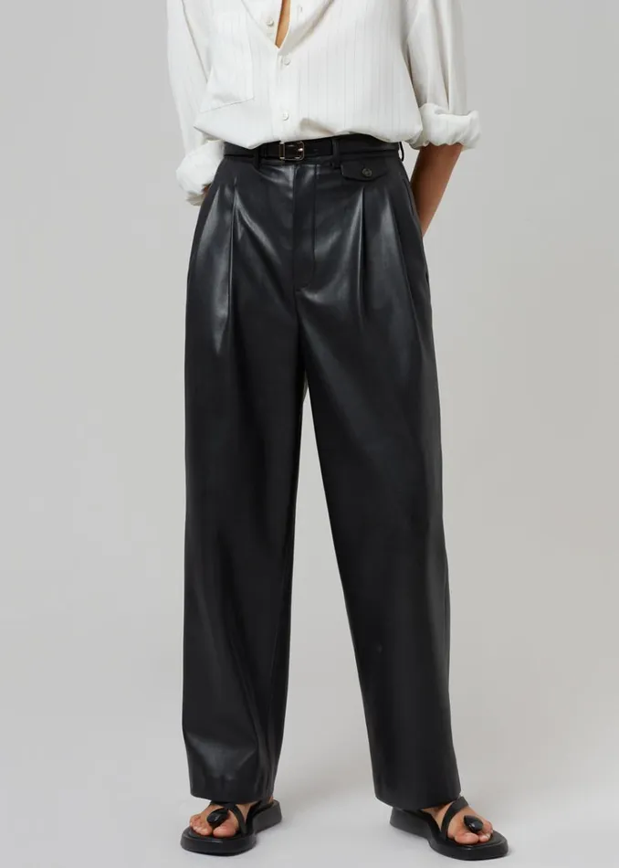 The Frankie Shop Pernille Faux Leather Pants 8211 Black Shop Clothing
