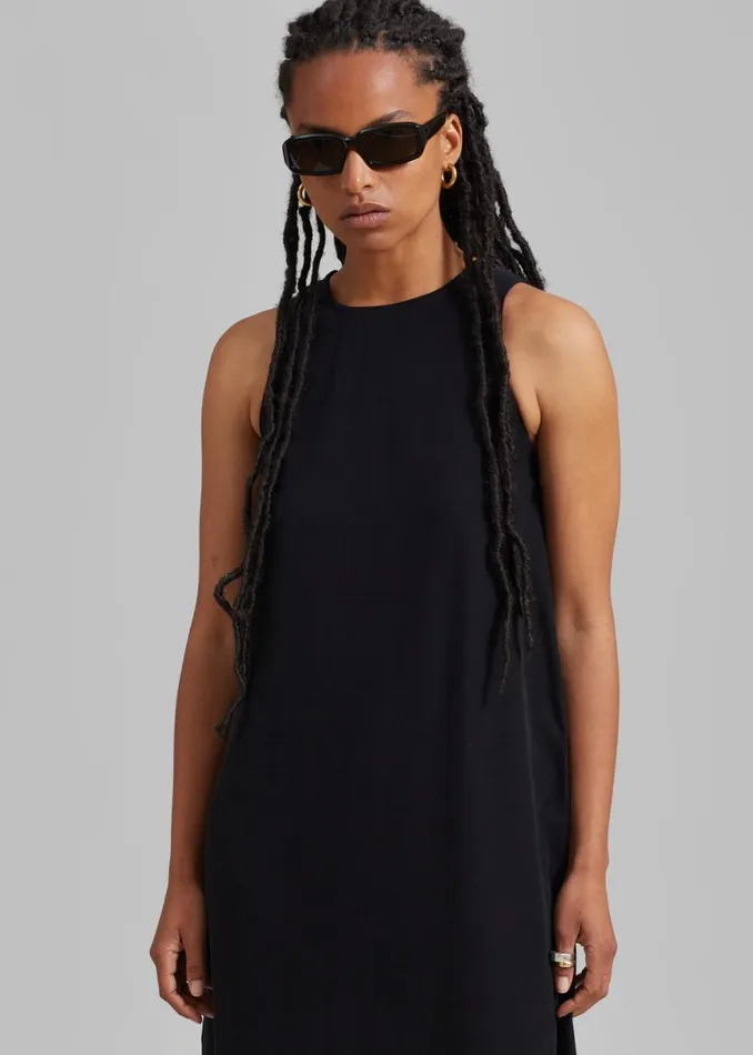 The Frankie Shop Phoebe Sleeveless Maxi Dress 8211 Black Shop Dresses