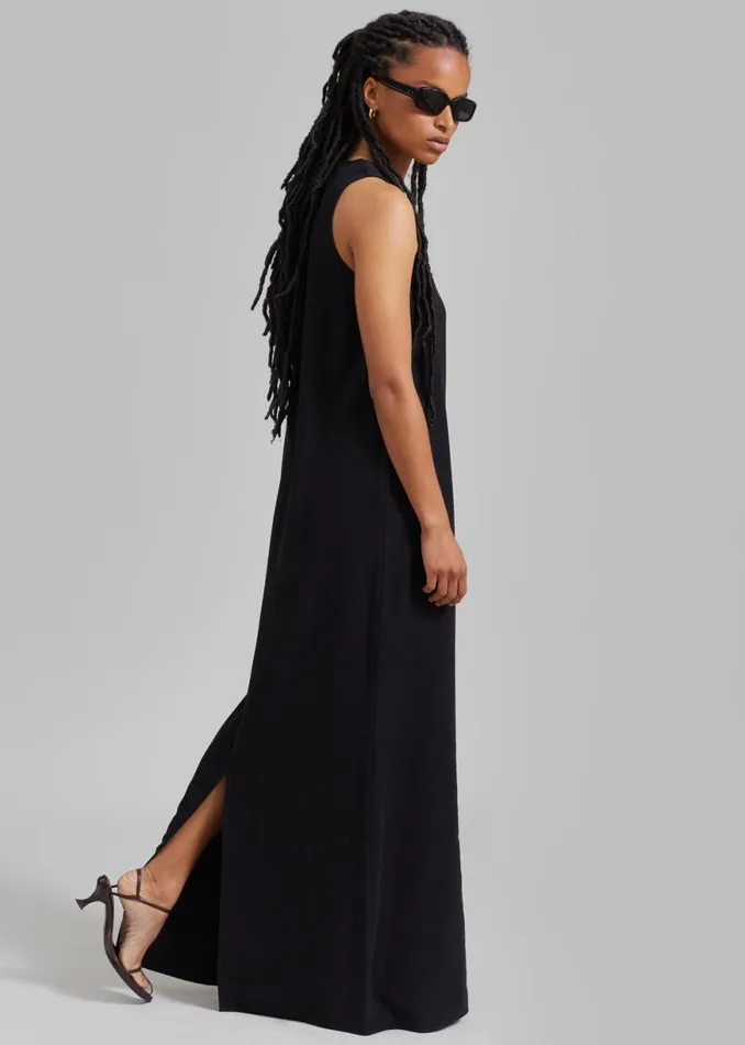 The Frankie Shop Phoebe Sleeveless Maxi Dress 8211 Black Shop Dresses